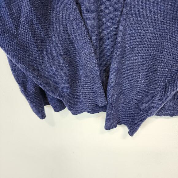 Ethan Pierce 100% Fine Merino Wool Sweater Size XL Blue Long Sleeve Preppy Dad - Picture 4 of 9